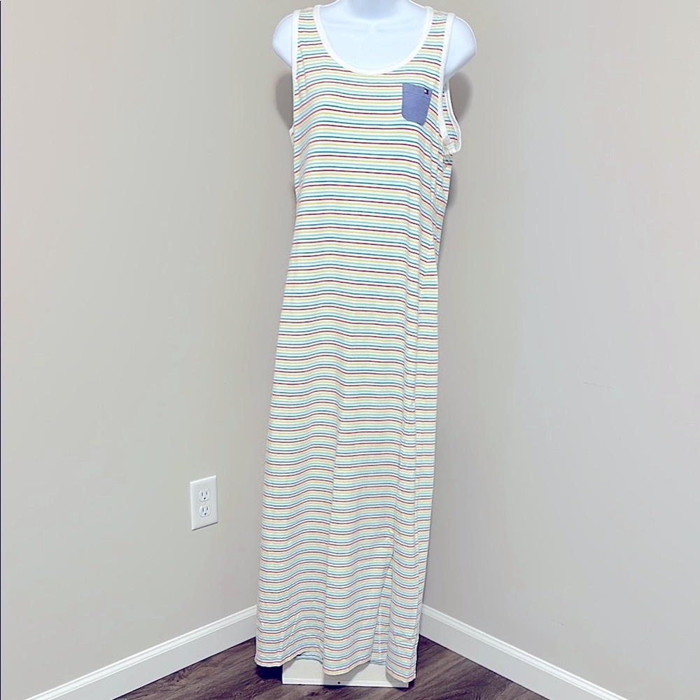 TOMMY HILFIGER Long Striped Tank-Top Dress